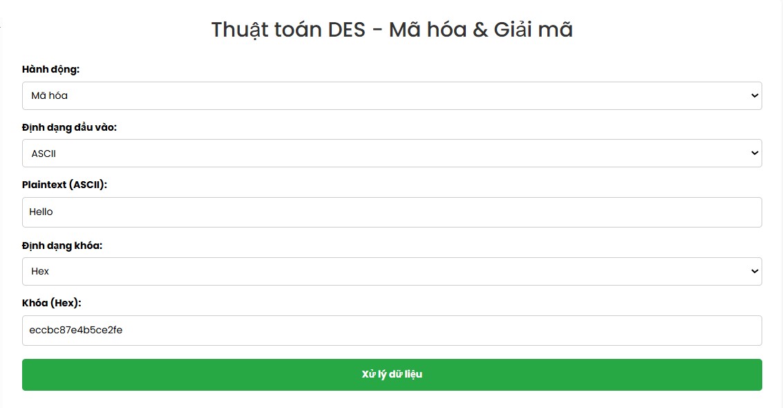 Mã hóa DES